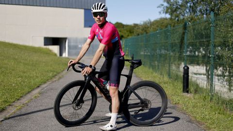 Jarno Pousada, en el Complexo Deportivo As Pedreiras de Lugo