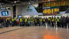 Minuto de silencio en Sants