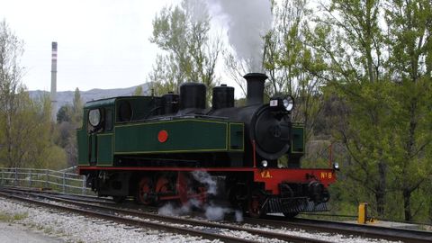 La locomotora VA 8, tras su restauracin