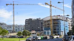 Edificios en construcción en Pontevedra