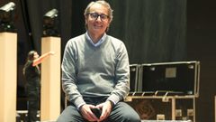 Ram�n Barros, esta semana en el Palacio de Congreso de Santiago en las horas previas al concierto de Luz Casal. 