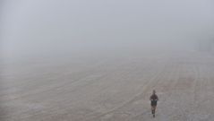 A Coru�a amanece sumida en la niebla