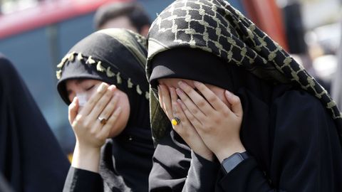 Mujeres con velo en Teher�n.