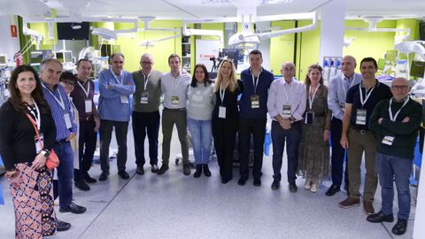 Profesores y coordinadores del curso de ecocirug�a para radi�logos de toda Espa�a celebrado en el Centro Tecnol�xico de Formaci�n del Chuac
