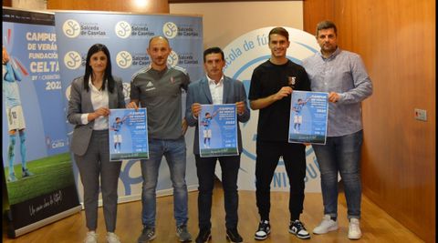 Denis, en la presentacin de su campus con el Celta en el 2022.