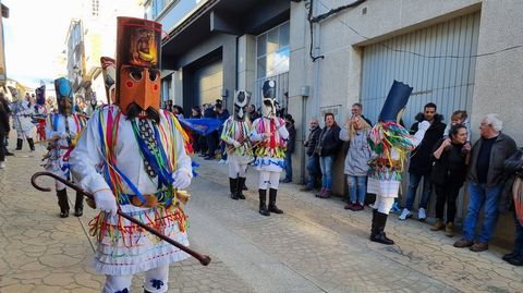 Viana acoge la mayor mascarada de la pennsula Ibrica.Una de las mscaras participantes en el desfile.