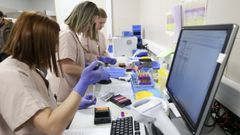 Recogida de muestras para el programa, en una imagen de archivo