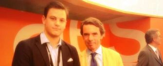adsfas.Jaime Mora posa junto a Jos� Mar�a Aznar