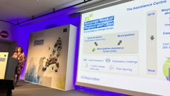 Sagrario P�rez Castellanos, durante su presentaci�n de esta ma�ana en Bruselas