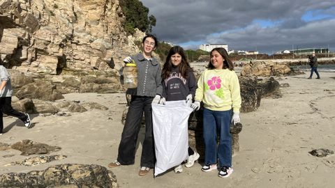 Alumnas del IES Monte Castelo, de Burela, que lleva a&ntilde;os trabajando con Voz Natura.