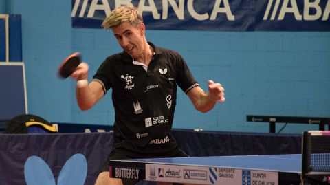 Enio Mendes, jugador del Arteal Santiago de tenis de mesa.