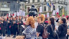 Una movilizaci�n de aut�nomos, hace unos d�as en Oviedo