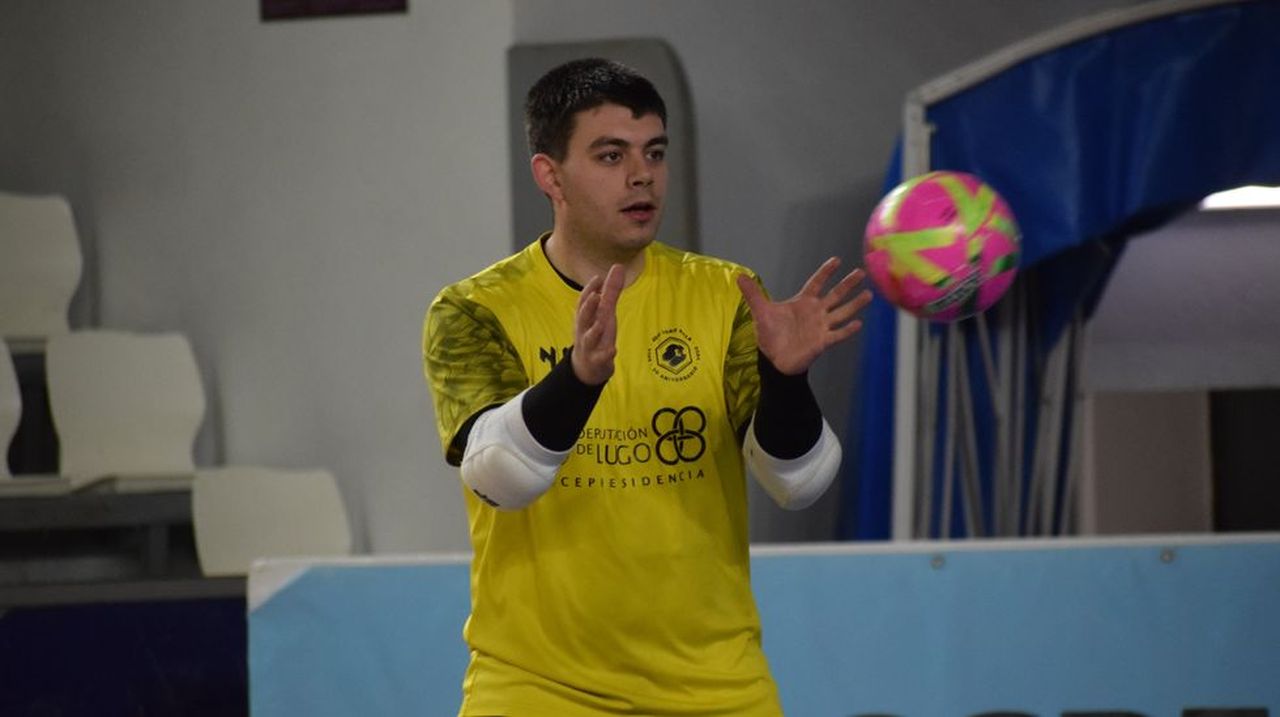 Yerai Espiñeira, portero del Lugo Sala: «Estoy con las mejores sensaciones desde hace mucho, mucho tiempo»