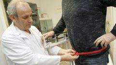 Carlos Pi�eiro durante uno de los controles de salud