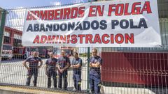 Los bomberos de Arteixo fueron desplazados el pasado s�bado al parque de Carballo
