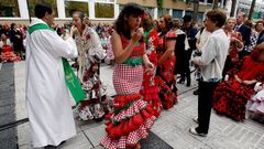 Celebraci�n de la misa rociera en M�ndez N��ez