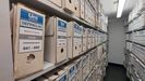 Cajas con documentacin del Arquivo Municipal de Pontevedra que formaron parte del proceso del expurgo