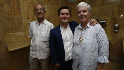 Pedro Barreiro estuvoarropado en la cita por sus padres, Berta Yez y Chicho Barreiro