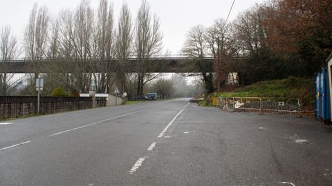 Imagen del tramo inicial de la LU-P-2902, que discurre cercana al Mi�o