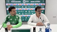 El director de f�tbol, �lec V�zquez,� present� a Ra�l Alcaina