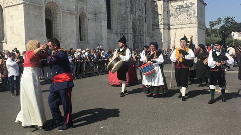 La Bandina L'embolau anim� el desfile de los sidros durante el desfile del festival de la M�scara Ib�rica