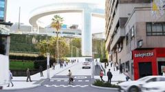 Simulaci�n del proyecto de rampa mec�nica y humanizaci�n de la calle Seraf�n Avenda�o