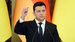 El presidente de Ucrania, Volodimir Zelenski.