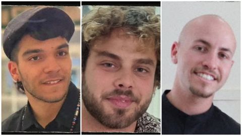 De izquierda a derecha: Yosef Haim Ohana (24 años), Alon Ohel y Eitan Mor
