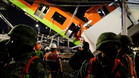 Derrumbe con v�ctimas en el metro de Ciudad de M�xico