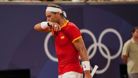 Rafa Nadal, durante su participaci�n en los Juegos de Par�s