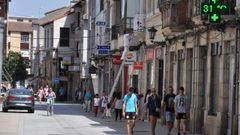 Una calle de Ver&iacute;n en medio de la intensa ola del calor de la semana pasada.