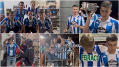 Fotogramas extra�dos de la parodia realizada por j�venes aficionados deportivistas de Teixeiro