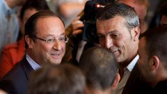 Edouard Martin y Francois Hollande, en una imagen del pasado mes