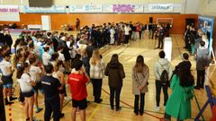 La firma de los acuerdos del programa Proade se desarroll� con deportistas en la pista del CGTD de Pontevedra