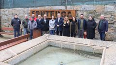 Visita a las obras de humanizaci�n de una plaza en Fonteboa, San Cibrao das Vi�as.