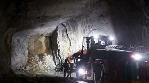 Las galeras de la mina tienen cerca de cuarenta kilmetros