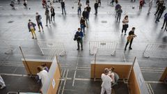 La vacunaci�n contra el covid sigue avanzando en dos espacios, el recinto ferial de Pontevedra (en la imagen) y el de Fexdega, en Vilagarc�a