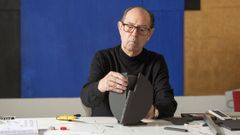 La escultura Greco II, del artista toledano Rafael Canogar, se instalar� este viernes en los jardines de la Facultad de Ciencias de la Universidad de Oviedo. -