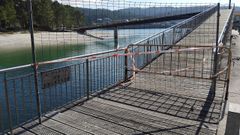 Puente de Evaristo cortado al tr�nsito peatonal