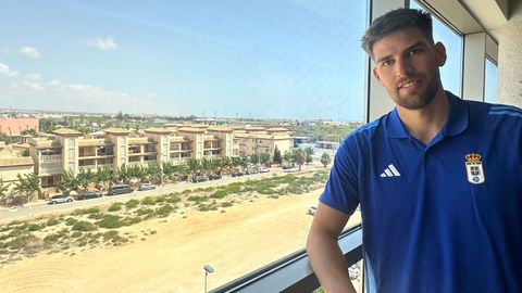 Quentin Braat, en el hotel de concentracin del Real Oviedo en Pinatar