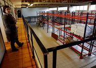 Obras de acondicionamiento del nuevo local del Banco de Alimentos, situado en S�rdoma.
