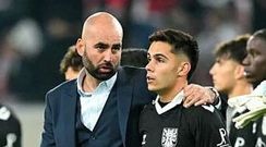 Claudio Gir�ldez y Hgo Sotelo, tras el Stuttgart Celta del pasado septiembre.