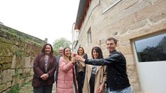 Allegue y Ortiz con los afortunados