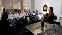 El guitarrista ?amenco Rafael Bonavita actu� ayer en la programaci�n del Via Stellae en Zona �C�