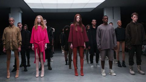 Semana de la Moda.Desfile de Adidas de una colecci�n en la que colabor� el rapero Kanye West