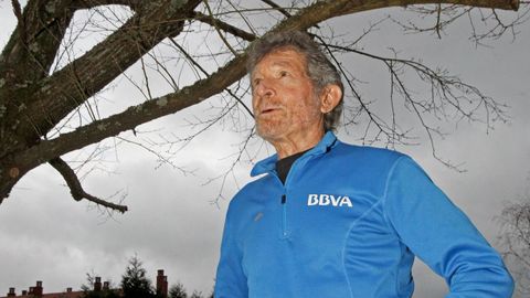 Carlos Soria en el 2016, en una visita a Santiago