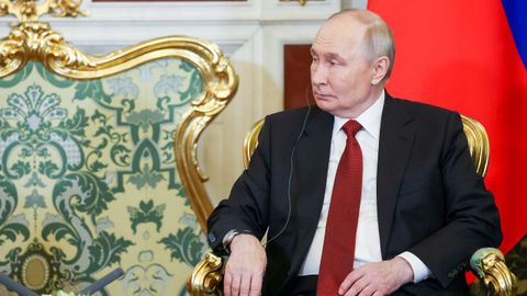 El presidente ruso, Vladimir Putin, en Mosc�.
