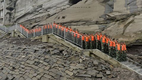 Preparaci�n de los equipos de rescate. 