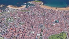 El casco urbano de Gij�n