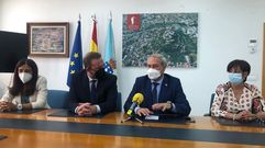 El secretario de estado de Turismo y el alcalde, reunidos ayer en el Ayuntamiento de Monforte